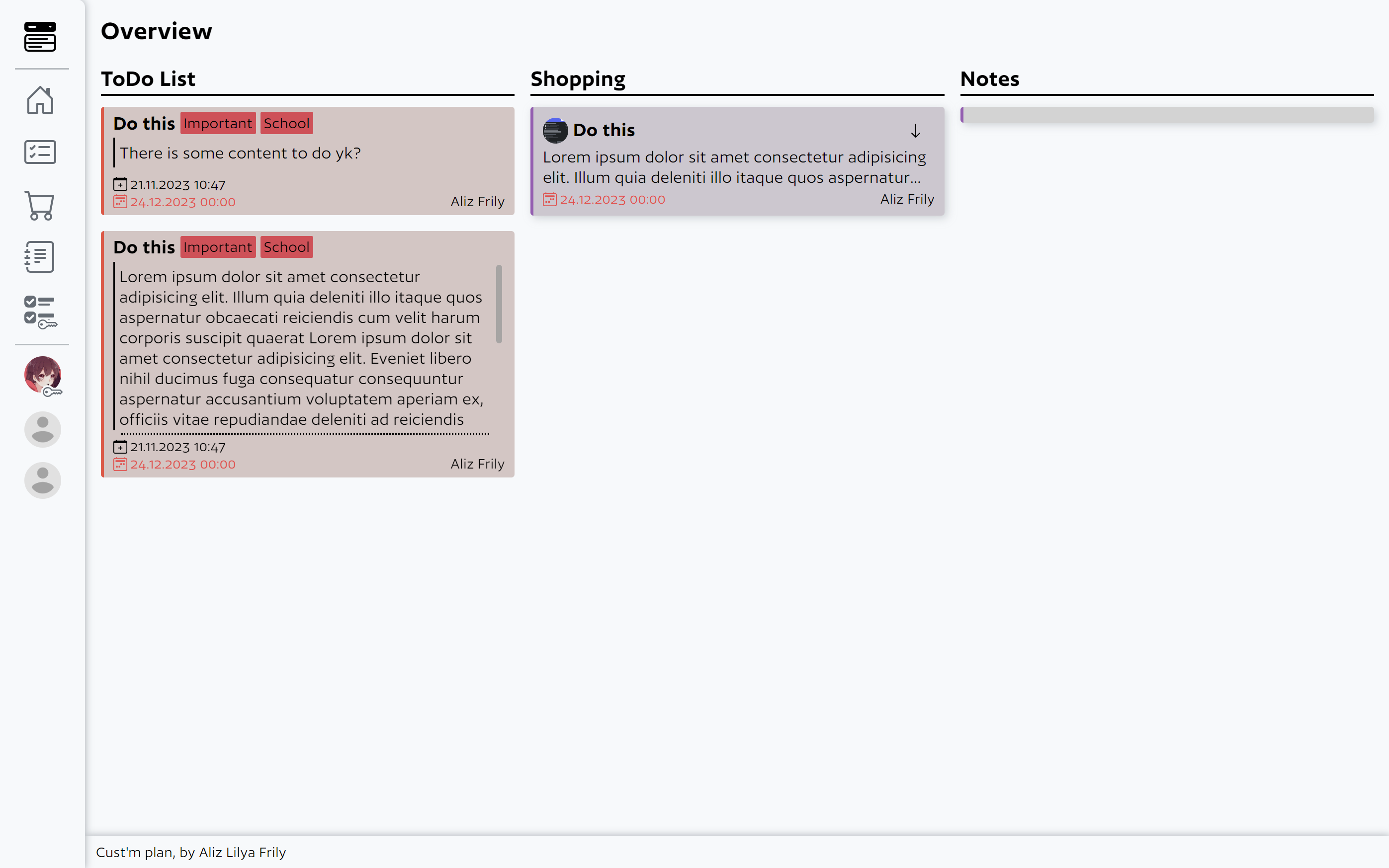 customplan standard view